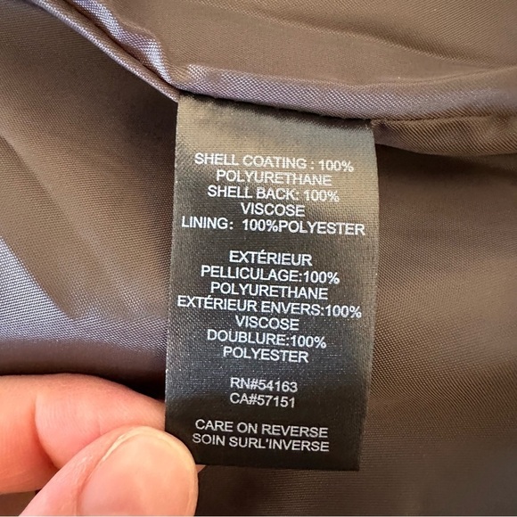 NWOT KENNETH COLE GRAY FAUX LEATHER STANDUP COLLAR ZIP JACKET Size M - Picture 12 of 14